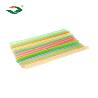 Pailles en paille de riz personnalisées, multi-formes, multi-couleurs, emballage biodégradable