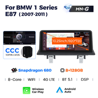 MEKEDE ID8 Snapdragon 680 Écran Android 13 Stéréo Car-Play Audio pour BMW Série 1 E81 E82 E87 2004-2012 Navigation GPS