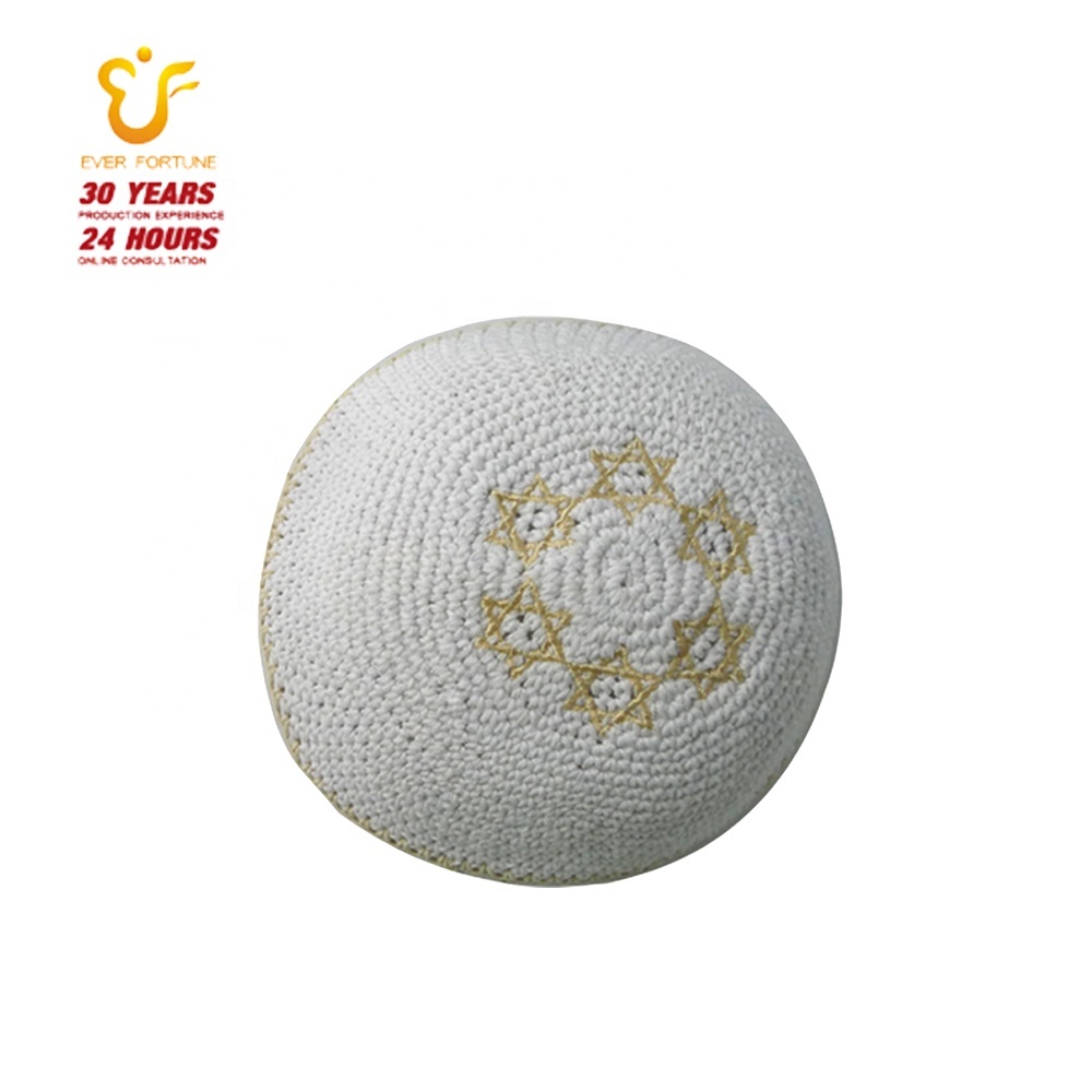 100% хлопок, ручная вязка, еврейский kippa вязаный крючком kippah вязаный kippot готов к отправке