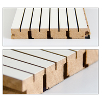 GoodSound Studio d'enregistrement 120X60 2400Mm X 600Mm 60X60Cm Diffuseur Mdf Rainuré Spécial Vertical Bois Latte Acoustique Panneaux Muraux