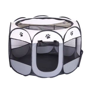 Cage semi-circulaire <span class=keywords><strong>amovible</strong></span> et lavable <span class=keywords><strong>pour</strong></span> chat et <span class=keywords><strong>chien</strong></span>, en tissu Oxford imperméable et respirant, résistante aux chiens, <span class=keywords><strong>pour</strong></span> petits animaux - Product Image 4