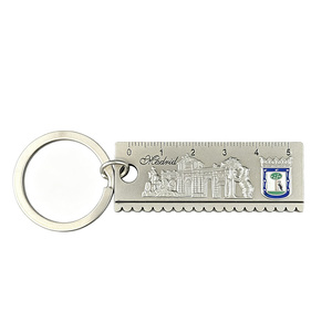 Llavero Personalizado con la Forma de la Regla de <span class=keywords><strong>Madrid</strong></span>, Llavero Metálico con Diseño de Monumentos de la Ciudad, Recuerdo de Viaje de España - Product Image 4