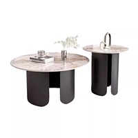 Table basse de luxe en pierre frittée, table d'appoint carrée moderne, matériaux écologiques pour hôtel et appartement
