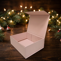 Boîte d'emballage magnétique rigide en carton recyclable sur mesure, boîte cadeau pliante de luxe avec couvercle magnétique