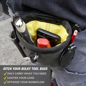 Échantillon Gratuit : Sacoche de Ceinture pour Outils, Sac à Vis et Clous pour Électricien, Plombier, Charpentier, Entrepreneur – Petite Pochette Utilitaire - Product Image 3