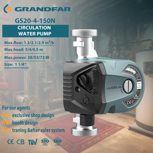 Pompe de circulation blindée Grandfar 3m/4m/4.5m pour chauffage au sol, eau propre chaude et froide GS20-4-150N, circulation monophasée efficace - Product Image 1