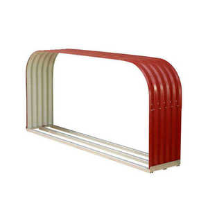 Abri <span class=keywords><strong>pour</strong></span> bûches en métal ondulé rouge avec toit arqué, résistant aux intempéries, <span class=keywords><strong>pour</strong></span> <span class=keywords><strong>le</strong></span> stockage extérieur du <span class=keywords><strong>bois</strong></span> <span class=keywords><strong>de</strong></span> <span class=keywords><strong>chauffage</strong></span> - Product Image 6