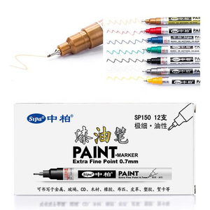 Wholesale SIPA SP150 Ultra Fine 0.7mm Needle Tip UV Resistant Permanent Paint Marker <strong>Pen</strong> <strong>for</strong> <strong>Graffiti</strong> and Art Creation - Product Image 4