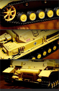 Allemand IV F Type 1/16 Modè<span class=keywords><strong>le</strong></span> militaire de char <span class=keywords><strong>moyen</strong></span> télécommandé Jouet pour enfants et hommes - Product Image 5