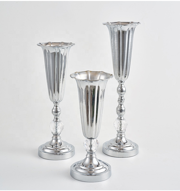 Настольная металлическая Свадебная ваза для цветов