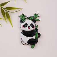 Stiker kulkas 3D Magnet kulkas Panda kustom dekorasi kulkas koleksi kerajinan stiker magnetik pabrik