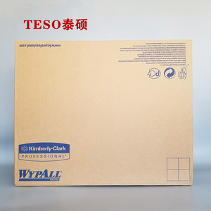 Chiffon d'essuyage industriel Wypall X70, 100 feuilles, bleu, absorbant l'huile et l'eau, non tissé, pour usage industriel - Product Image 4