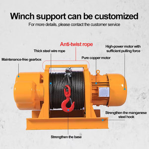 رافعة كهربائية صغيرة مخصصة جديدة بقدرة 1-3 طن مع حبل سلكي، معدات رفع 380 فولت مع تحكم عن بعد لاسلكي للفنادق - Product Image 2
