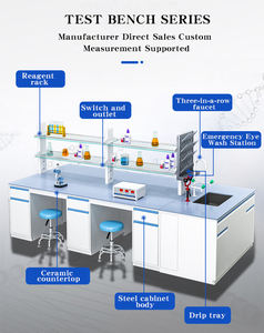 Bancs de table de travail de laboratoire modernes professionnels en acier inoxydable démontés pour les lycées et les hôpitaux - Product Image 6