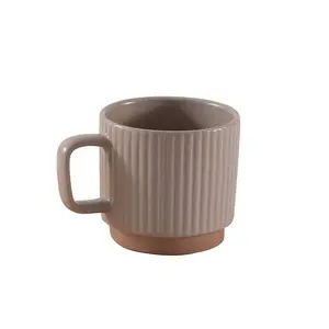 厂家批发定制Logo高品质北欧风格咖啡杯陶瓷带手柄咖啡杯