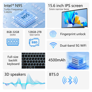 Nuevo Portátil Empresarial de 15.6 Pulgadas FHD 60Hz con 4 Núcleos, 16GB DDR4, 512GB SSD, Windows 11, Ventilador de Alto Rendimiento, en Inglés - Product Image 3