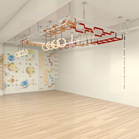 Structure d'escalade multifonctionnelle en bois pour enfants, équipement de jeu intérieur sûr pour la maison, idéal pour les tout-petits et les enfants en pleine activité