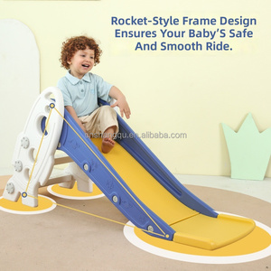 VSUCH Foldable Plastic Kids <strong>Slide</strong> Rocket Shape Indoor <strong>Toddler</strong> Mini Play <strong>Slide</strong> Portable Children Climbing <strong>Slide</strong> for Home Use - Product Image 2