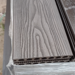 Compuesto de madera y plástico WPC Decking suelo exterior impermeable superficie 3D personalizada - Product Image 4