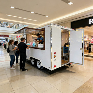 Remolque de Comida 3M para Helados y Smoothies con Gran Ventana de Vidrio |   Fregadero de 3 Compartimentos USA |   Máquina de Hielo |   Negocio de <span class=keywords><strong>Playa</strong></span> con Alto Retorno de la Inversión - Product Image 1