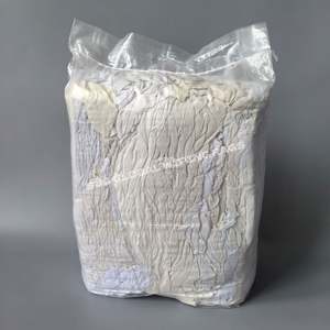 Chiffons de nettoyage industriels à haute absorption d'eau et d'huile, sac de 10 kg, boîte, chiffons en polaire blancs, chiffons en coton pour le nettoyage - Product Image 1