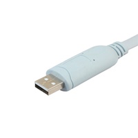 Kabel Konsol 1.8M USB RS232 Sampai RJ45 8P8C Warna Biru Datar