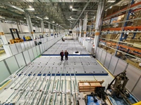 Plateforme d'atelier en fonte pour l'inspection et la soudure, avec fentes en T pour l'assemblage
