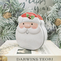 Boîte en métal pour biscuits, chocolat, gâteaux, emballage décoratif pour les fêtes de Noël, vente en gros