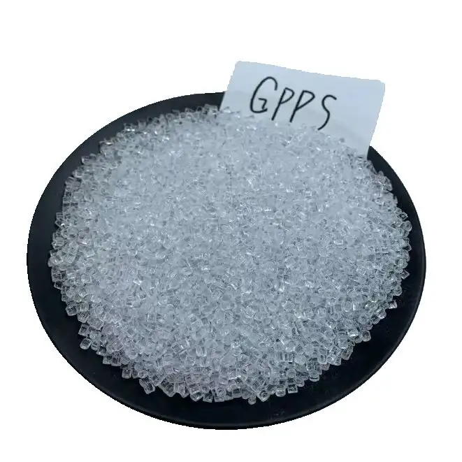 Bakire polistiren granülleri şeffaf enjeksiyon kalıplama sınıf ev aletleri GPPS plastik hammadde