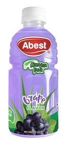 Boisson Abest Aloe 320ml en bouteille PET avec de nombreux arômes de fruits, saveur de raisin vert, boisson au jus de fruits, OEM/ODM, boîte en carton - Product Image 2