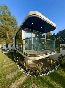 Capsule spatiale préfabriquée de luxe moderne avec meubles Capsule spatiale micro portable - Product Image 5