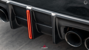 Pemisah belakang serat karbon desain AE Sedan pengganti sisi <span class=keywords><strong>Splitter</strong></span> Winglet Apron Bolt-On Retrofit/Upgrade untuk M2 G87 - Product Image 6