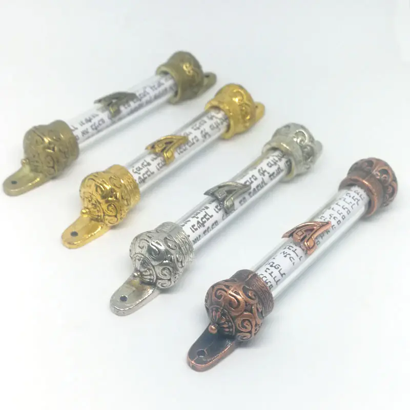 Wholesale and Custom Alloy Mezuza Israel Judaism Lection Metal Mezuzah Case