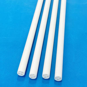 उच्च शुद्धता एल्युमिना थर्मोसॉल सिरेमिक ट्यूब संक्षारण प्रतिरोधी थोक अनुकूलित 4 छेद - Product Image 3