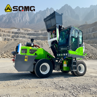 Camion malaxeur à béton à chargement automatique avec dispositif de lubrification automatique réduisant les travaux d'entretien quotidiens