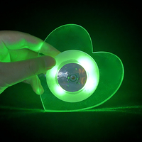 Sous-verres lumineux LED clignotants en plastique imperméable, personnalisables avec logo, pour la Saint-Valentin, Noël et la fête des Pères