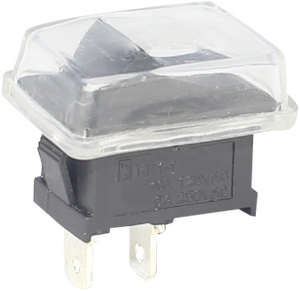 Interruptor Basculante Blanco y Negro KARA KR1-1-101F, Impermeable, Nylon 66, 6A/250VAC, Certificado IEC61058-1:2000 - Product Image 2