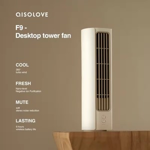 Solove พัดลมตั้งโต๊ะแบบพกพาแบตเตอรี่2000mAh ชาร์จไฟได้ความเร็วสูงพัดลมระบายความร้อนด้วยมินิทาวเวอร์ - Product Image 3