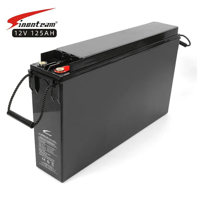 Telecom system rechargeable deep cycle 12 volt gel storage battery 12v 125ah front access terminal gel battery high quality