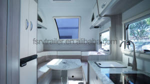 Nouveau logo personnalisé de luxe camping-car tout-terrain camping-car européen de loisirs petites remorques de voyage campeurs avec salle de bain - Product Image 5