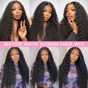 Wholesale <b>Wig</b> Supplier Raw Cambodian Hair Natural Pre Plucked 13x4 Water Wave Human Hair <b>Lace</b> <b>Front</b> <b>Wigs</b> Hd <b>Lace</b> Frontal <b>Wigs</b> - Product Image 5