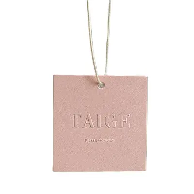 Luxury Customized Printed brand logo garment swing tag with logo print garment jewelry paper hang tags