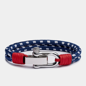 El diseño de grillete más Popular, joyería de vela de acero inoxidable, pulsera trenzada de cuerda de nailon de Milán para hombres y mujeres, pulsera náutica - Product Image 6