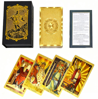 Reproduction classique personnalisée du jeu de tarot de Marseille - Style français antique pour usage familial, cartes de divination minimalistes avec symboles pip