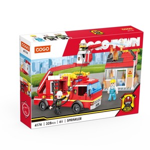 <span class=keywords><strong>Camion</strong></span> <span class=keywords><strong>de</strong></span> pompiers éducatif COGO en gros, blocs <span class=keywords><strong>de</strong></span> construction DIY, briques en plastique, jouets <span class=keywords><strong>de</strong></span> construction - Product Image 4