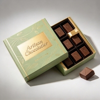 Boîte personnalisée avec couvercle et base standard pour chocolats, noix et bonbons, emballage cadeau haut de gamme, directement de l'usine