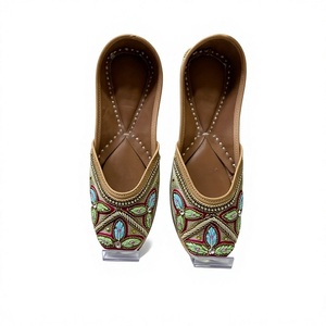 BS INTERNATIONAL Women's Traditional Design Leather Shoes Custom Embroidery Genuine Leather Upper Midsole Elastic Fashion Trend - Product Image 5