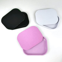 Petit plateau à tabac en métal de 18x14cm pour accessoires de fumer personnalisés à bas prix