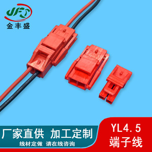 YL4.5 Terminal Wire 0.8mm 2-Core PVC Cable With Heat Shrink Tubing For Lighting Fixture Connection - Product Image 3