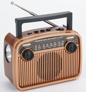 Dongguan RX-BT32S Portable Retro Home <span class=keywords><strong>Radio</strong></span> Speaker Wireless Vintage Torch Light <span class=keywords><strong>Rechargeable</strong></span> <span class=keywords><strong>USB</strong></span>/TF/FM/AM/SW Caractéristiques Plastique - Product Image 4